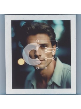 Intra Συλλεκτικό Ξύλινο Παζλ Plywood  4mm - Άνδρας με ξανθά μαλλιά και καστανά μάτια σε κοντινό πλάνο Σε Ξύλινο Κουτί - Διαστάσεις Puzzle: 10x10 cm – 25 κομμάτια