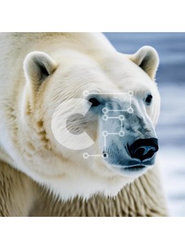 Intra Συλλεκτικό Ξύλινο Παζλ Plywood  4mm - Περίεργη πολική αρκούδα στο χιόνι Σε Ξύλινο Κουτί - Διαστάσεις: 10x10 cm – 25 κομμάτια