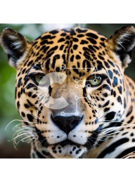 Intra Συλλεκτικό Ξύλινο Παζλ Plywood  4mm - Κοντινό πλάνο της Jaguar που ξεκουράζεται με κλειστά μάτια Σε Ξύλινο Κουτί - Διαστάσεις: 10x10 cm – 25 κομμάτια