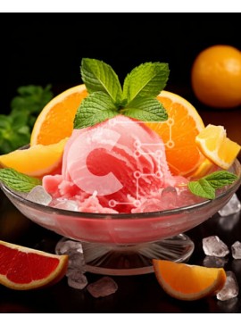 Σετ των 2 Intra Συλλεκτικό Ξύλινο Παζλ Plywood  4mm - Δροσιστικό ροζ παγωτό επιδόρπιο με γαρνιτούρα εσπεριδοειδών Σε Ξύλινο Κουτί - Διαστάσεις: 10x10 cm – 25 κομμάτια