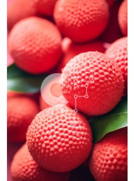 Σετ των 2 Intra Συλλεκτικό Ξύλινο Παζλ Plywood  4mm - Φρεσκοκομμένα κόκκινα φρούτα με φόντο πράσινο φύλλο Σε Ξύλινο Κουτί - Διαστάσεις: 10x10 cm – 25 κομμάτια