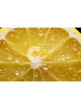 Σετ των 2 Intra Συλλεκτικό Ξύλινο Παζλ Plywood  4mm - Κοντινό πλάνο του λεμονιού με τις σταγόνες νερού Σε Ξύλινο Κουτί - Διαστάσεις: 10x10 cm – 25 κομμάτια