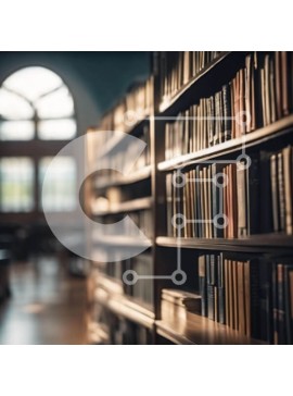 Intra Συλλεκτικό Ξύλινο Παζλ Plywood  4mm - Βιβλιοθήκη με σειρές από ράφια Σε Ξύλινο Κουτί - Διαστάσεις Puzzle: 10x10 cm – 25 κομμάτια