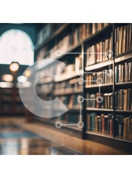 Intra Συλλεκτικό Ξύλινο Παζλ Plywood  4mm - Προσκαλώντας βιβλιοθήκη με σειρές βιβλίων Σε Ξύλινο Κουτί - Διαστάσεις Puzzle: 10x10 cm – 25 κομμάτια