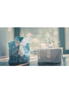 Σετ των 2 Intra Συλλεκτικό Ξύλινο Παζλ Plywood  4mm - Κομψά κουτιά δώρου με παπιγιόν και βάζο Σε Ξύλινο Κουτί - Διαστάσεις: 10x10 cm – 25 κομμάτια