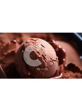 Σετ των 2 Intra Συλλεκτικό Ξύλινο Παζλ Plywood  4mm - Σούπα παγωτού σοκολάτας σε μαύρο μπολ Σε Ξύλινο Κουτί - Διαστάσεις: 10x10 cm – 25 κομμάτια