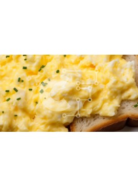 Σετ των 2 Intra Συλλεκτικό Ξύλινο Παζλ Plywood  4mm - Ομελέτα και σχοινόπρασο στο ψωμί Σε Ξύλινο Κουτί - Διαστάσεις: 10x10 cm – 25 κομμάτια