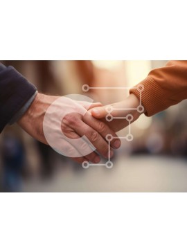 Intra Συλλεκτικό Ξύλινο Παζλ Plywood  4mm - Άνδρας και παιδί που περπατούν στον δρόμο Σε Ξύλινο Κουτί - Διαστάσεις Puzzle: 10x10 cm – 25 κομμάτια