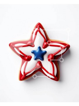 Σετ των 2 Intra Συλλεκτικό Ξύλινο Παζλ Plywood  4mm - Πατριωτικό μπισκότο σε σχήμα αστεριού Σε Ξύλινο Κουτί - Διαστάσεις: 10x10 cm – 25 κομμάτια