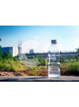 Intra Συλλεκτικό Ξύλινο Παζλ Plywood  4mm - Άδειο μπουκάλι νερού σε ξύλινο τραπέζι Σε Ξύλινο Κουτί - Διαστάσεις: 10x10 cm – 25 κομμάτια