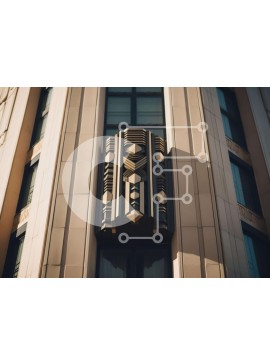 Intra Συλλεκτικό Ξύλινο Παζλ Plywood  4mm - Κτίριο με Art Deco Design Σε Ξύλινο Κουτί - Διαστάσεις Puzzle: 10x10 cm – 25 κομμάτια