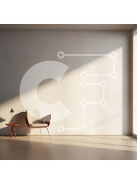 Intra Συλλεκτικό Ξύλινο Παζλ Plywood  4mm - Κενό δωμάτιο με καρέκλα, τραπέζι και λάμπα Σε Ξύλινο Κουτί - Διαστάσεις Puzzle: 10x10 cm – 25 κομμάτια