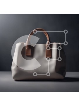 Σετ των 2 Intra Συλλεκτικό Ξύλινο Παζλ Plywood  4mm - Λευκή τσάντα με καφέ χερούλια Σε Ξύλινο Κουτί - Διαστάσεις: 10x10 cm – 25 κομμάτια