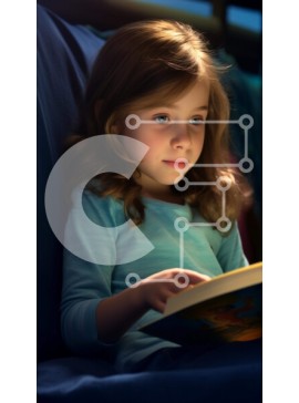 Intra Συλλεκτικό Ξύλινο Παζλ Plywood  4mm - Νεαρό κορίτσι που διαβάζει στον καναπέ Σε Ξύλινο Κουτί - Διαστάσεις Puzzle: 10x10 cm – 25 κομμάτια