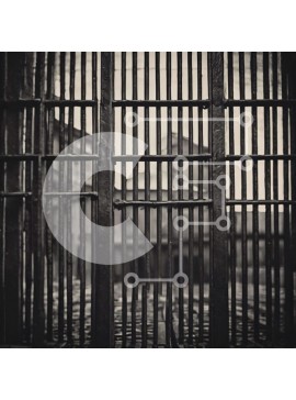 Intra Συλλεκτικό Ξύλινο Παζλ Plywood  4mm - Ανοιχτό κελί φυλακής με μεταλλικές ράβδους Σε Ξύλινο Κουτί - Διαστάσεις Puzzle: 10x10 cm – 25 κομμάτια