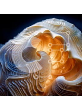 Intra Συλλεκτικό Ξύλινο Παζλ Plywood  4mm - Κοντινό πλάνο μοναδικού σχήματος κοχυλιού Σε Ξύλινο Κουτί - Διαστάσεις: 10x10 cm – 25 κομμάτια