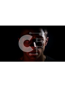 Intra Συλλεκτικό Ξύλινο Παζλ Plywood  4mm - Άνθρωπος που κοιτάζει επίμονα στο σκοτάδι Σε Ξύλινο Κουτί - Διαστάσεις Puzzle: 10x10 cm – 25 κομμάτια