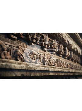 Intra Συλλεκτικό Ξύλινο Παζλ Plywood  4mm - Ξύλινος τοίχος με πουλιά και σκαλίσματα Σε Ξύλινο Κουτί - Διαστάσεις: 10x10 cm – 25 κομμάτια