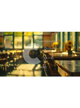 Intra Συλλεκτικό Ξύλινο Παζλ Plywood  4mm - Άνετη τραπεζαρία με ηλίανθους και λουλούδια σε γλάστρες Σε Ξύλινο Κουτί - Διαστάσεις Puzzle: 10x10 cm – 25 κομμάτια