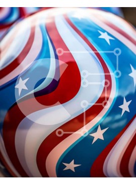 Intra Συλλεκτικό Ξύλινο Παζλ Plywood  4mm - Πολύχρωμες πατριωτικές μπάλες παραλίας Σε Ξύλινο Κουτί - Διαστάσεις Puzzle: 10x10 cm – 25 κομμάτια