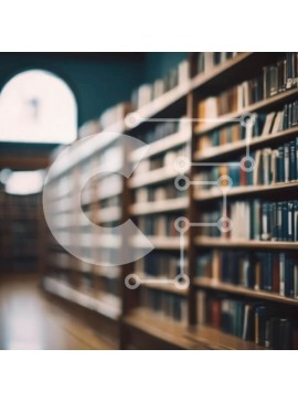 Intra Συλλεκτικό Ξύλινο Παζλ Plywood  4mm - Άδεια βιβλιοθήκη με σειρές από ράφια Σε Ξύλινο Κουτί - Διαστάσεις Puzzle: 10x10 cm – 25 κομμάτια