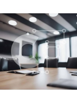 Intra Συλλεκτικό Ξύλινο Παζλ Plywood  4mm - Αίθουσα συνεδριάσεων με ξύλινο τραπέζι και καρέκλες Σε Ξύλινο Κουτί - Διαστάσεις Puzzle: 10x10 cm – 25 κομμάτια