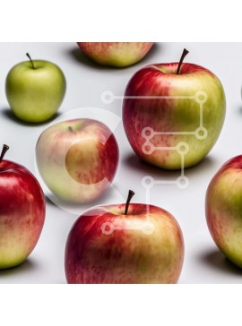 Σετ των 2 Intra Συλλεκτικό Ξύλινο Παζλ Plywood  4mm - Ποικιλία μήλων σε ομαδική διάταξη Σε Ξύλινο Κουτί - Διαστάσεις: 10x10 cm – 25 κομμάτια