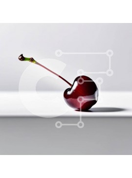 Σετ των 2 Intra Συλλεκτικό Ξύλινο Παζλ Plywood  4mm - Ενιαίο κεράσι σε λευκή επιφάνεια Σε Ξύλινο Κουτί - Διαστάσεις: 10x10 cm – 25 κομμάτια