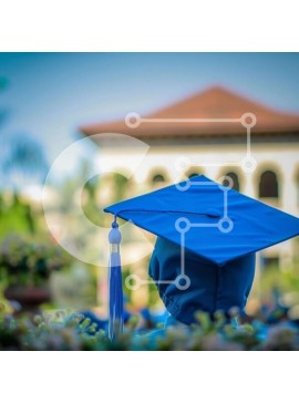 Intra Συλλεκτικό Ξύλινο Παζλ Plywood  4mm - Συμβολική εικόνα αποφοίτησης Σε Ξύλινο Κουτί - Διαστάσεις Puzzle: 10x10 cm – 25 κομμάτια