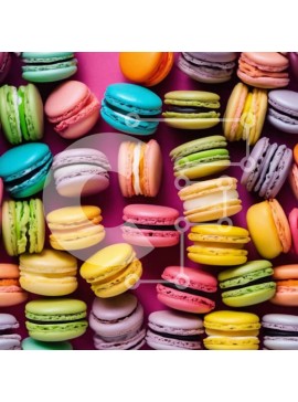 Σετ των 2 Intra Συλλεκτικό Ξύλινο Παζλ Plywood  4mm - Πολύχρωμα αμυγδαλωτά σε ροζ φόντο Σε Ξύλινο Κουτί - Διαστάσεις: 10x10 cm – 25 κομμάτια