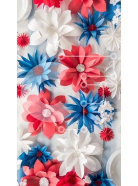 Intra Συλλεκτικό Ξύλινο Παζλ Plywood  4mm - Ρύθμιση τραπεζιού 4ης Ιουλίου Σε Ξύλινο Κουτί - Διαστάσεις Puzzle: 10x10 cm – 25 κομμάτια