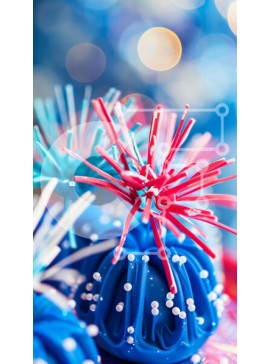 Intra Συλλεκτικό Ξύλινο Παζλ Plywood  4mm - Πολύχρωμα cupcakes με ψεκασμούς Σε Ξύλινο Κουτί - Διαστάσεις: 10x10 cm – 25 κομμάτια