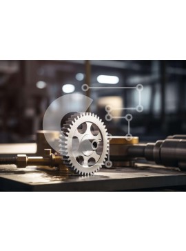 Intra Συλλεκτικό Ξύλινο Παζλ Plywood  4mm - Μεταλλικά εργαλεία στο τραπέζι Σε Ξύλινο Κουτί - Διαστάσεις Puzzle: 10x10 cm – 25 κομμάτια