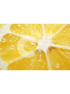 Σετ των 2 Intra Συλλεκτικό Ξύλινο Παζλ Plywood  4mm - Φρέσκια φέτα λεμονιού με σταγόνες νερού Σε Ξύλινο Κουτί - Διαστάσεις: 10x10 cm – 25 κομμάτια