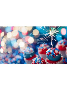 Σετ των 2 Intra Συλλεκτικό Ξύλινο Παζλ Plywood  4mm - Γιορτινά Cupcakes με Βεγγαλικό και Διακοσμητικά Σε Ξύλινο Κουτί - Διαστάσεις: 10x10 cm – 25 κομμάτια