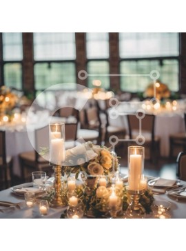 Intra Συλλεκτικό Ξύλινο Παζλ Plywood  4mm - Κομψή ρύθμιση τραπεζαρίας Σε Ξύλινο Κουτί - Διαστάσεις Puzzle: 10x10 cm – 25 κομμάτια