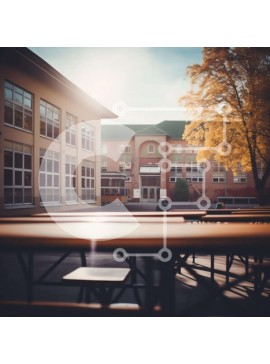 Intra Συλλεκτικό Ξύλινο Παζλ Plywood  4mm - Εξωτερική σκηνή με τραπέζια και καρέκλες Σε Ξύλινο Κουτί - Διαστάσεις Puzzle: 10x10 cm – 25 κομμάτια