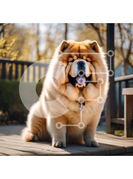 Intra Συλλεκτικό Ξύλινο Παζλ Plywood  4mm - Χνουδωτό σκυλί στο κατάστρωμα Σε Ξύλινο Κουτί - Διαστάσεις: 10x10 cm – 25 κομμάτια