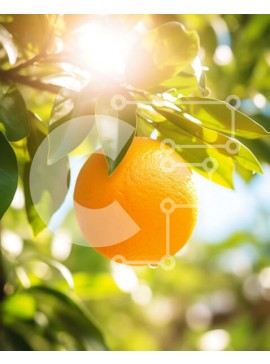 Intra Συλλεκτικό Ξύλινο Παζλ Plywood  4mm - Ζωντανό πορτοκαλί που κρέμεται από κλαδί δέντρου Σε Ξύλινο Κουτί - Διαστάσεις: 10x10 cm – 25 κομμάτια