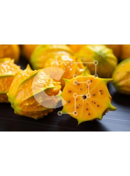 Σετ των 2 Intra Συλλεκτικό Ξύλινο Παζλ Plywood  4mm - Ποικιλία από φρέσκα κίτρινα δρακόφρουτα Σε Ξύλινο Κουτί - Διαστάσεις: 10x10 cm – 25 κομμάτια