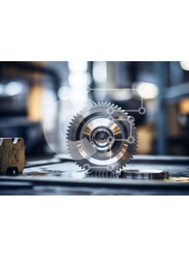 Intra Συλλεκτικό Ξύλινο Παζλ Plywood  4mm - Μεταλλικά εργαλεία στη Μεταποιητική Βιομηχανία Σε Ξύλινο Κουτί - Διαστάσεις Puzzle: 10x10 cm – 25 κομμάτια