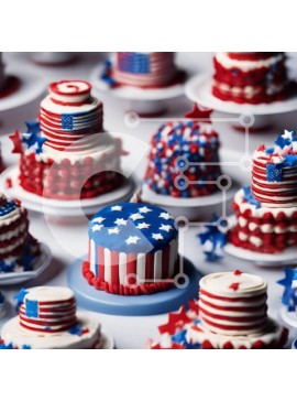 Σετ των 2 Intra Συλλεκτικό Ξύλινο Παζλ Plywood  4mm - Επιδόρπια με πατριωτικό θέμα Σε Ξύλινο Κουτί - Διαστάσεις: 10x10 cm – 25 κομμάτια