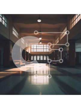 Intra Συλλεκτικό Ξύλινο Παζλ Plywood  4mm - Ευρύχωρος διάδρομος με παγκάκια και παράθυρα Σε Ξύλινο Κουτί - Διαστάσεις Puzzle: 10x10 cm – 25 κομμάτια