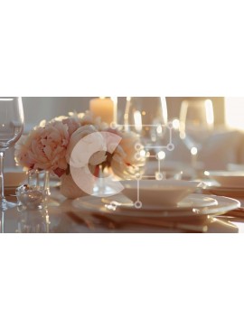 Σετ των 2 Intra Συλλεκτικό Ξύλινο Παζλ Plywood  4mm - Κομψή ρύθμιση τραπεζαρίας Σε Ξύλινο Κουτί - Διαστάσεις: 10x10 cm – 25 κομμάτια