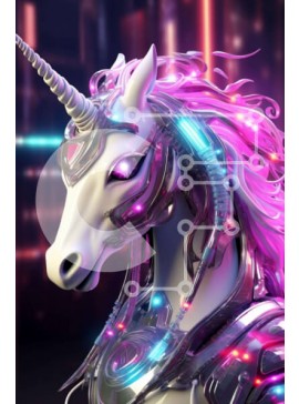 Σετ των 2 Intra Συλλεκτικό Ξύλινο Παζλ Plywood  4mm - Μαγευτικός Λευκός Μονόκερος Σε Ξύλινο Κουτί - Διαστάσεις: 10x10 cm – 25 κομμάτια