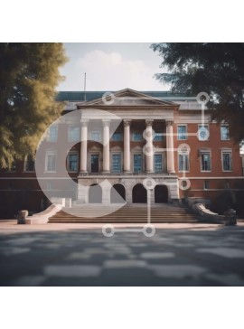 Intra Συλλεκτικό Ξύλινο Παζλ Plywood  4mm - Μεγάλο κτίριο με κολώνες και σκαλοπάτια Σε Ξύλινο Κουτί - Διαστάσεις Puzzle: 10x10 cm – 25 κομμάτια