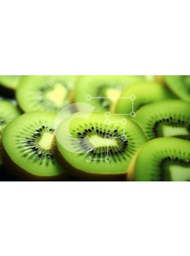 Σετ των 2 Intra Συλλεκτικό Ξύλινο Παζλ Plywood  4mm - Φέτες φρούτων ακτινιδίων σε σχήμα καρδιάς Σε Ξύλινο Κουτί - Διαστάσεις: 10x10 cm – 25 κομμάτια