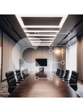 Intra Συλλεκτικό Ξύλινο Παζλ Plywood  4mm - Κενή αίθουσα συνεδριάσεων Σε Ξύλινο Κουτί - Διαστάσεις Puzzle: 10x10 cm – 25 κομμάτια