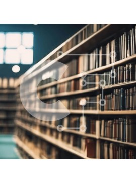 Intra Συλλεκτικό Ξύλινο Παζλ Plywood  4mm - Άδεια βιβλιοθήκη με σειρές βιβλίων Σε Ξύλινο Κουτί - Διαστάσεις Puzzle: 10x10 cm – 25 κομμάτια