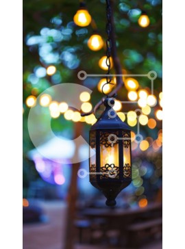 Intra Συλλεκτικό Ξύλινο Παζλ Plywood  4mm - Εξωτερική Συγκέντρωση με Φωτιζόμενο Φανάρι και Καθίσματα Σε Ξύλινο Κουτί - Διαστάσεις Puzzle: 10x10 cm – 25 κομμάτια